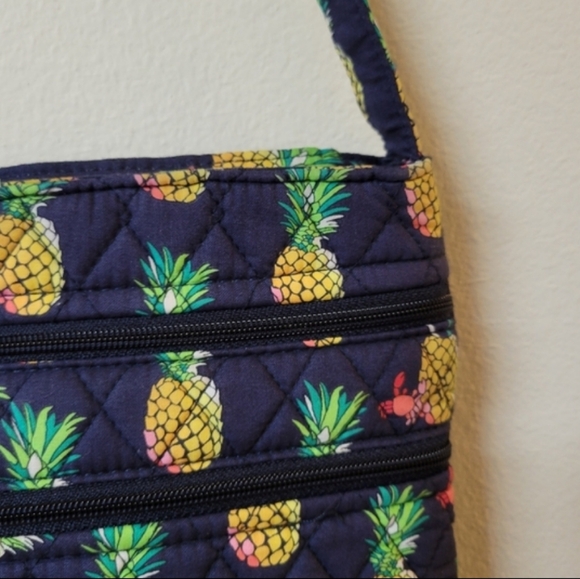 Vera Bradley Tropical Toucan Pineapple Print Crossbody Bag - Picture 4 of 14